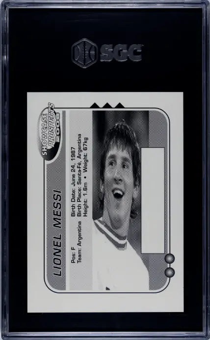 2006 Showcase Prospects Rookie Lionel Messi RC SGC 10 