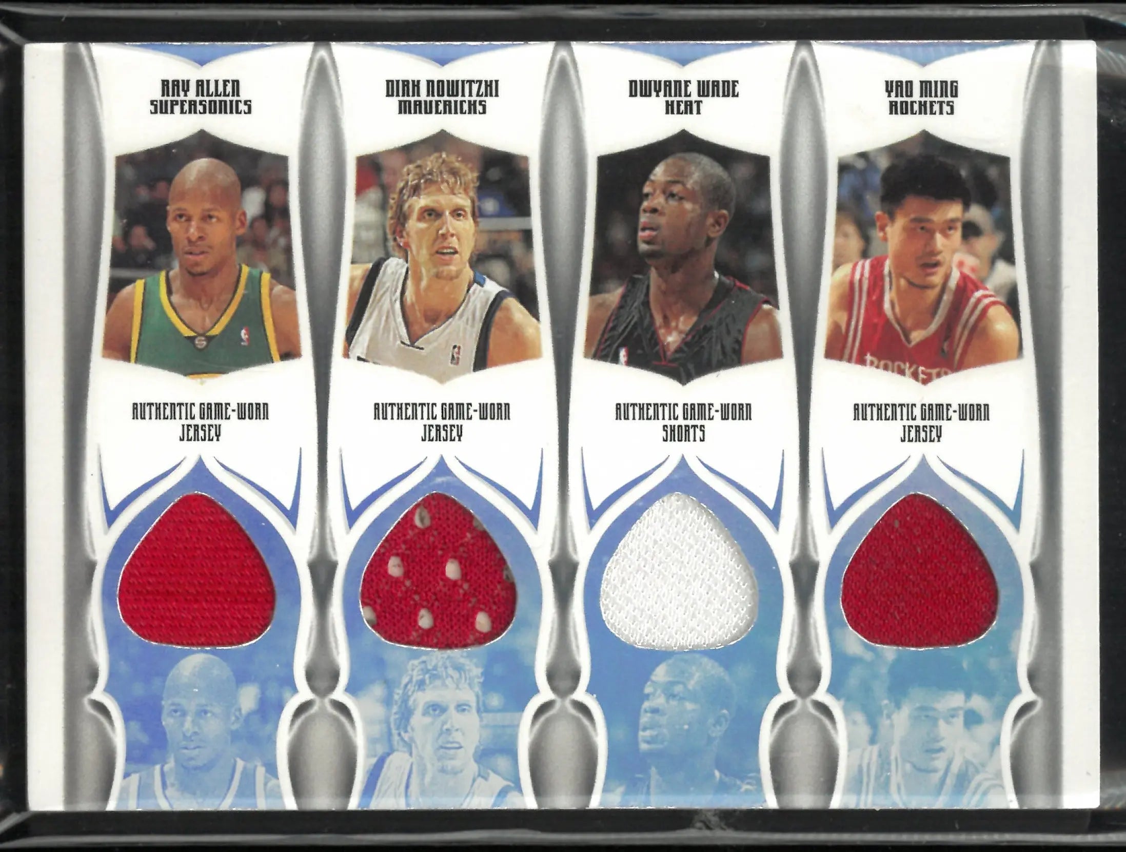2006 Topps Luxury Box 7 Patch Allen/Dirk/D.Wade/Yao/Ginobili/Hughes/Francis /140 