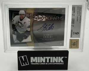 2006 UD Hot Prospects Hotagraphs Autograph Sidney Crosby BGS 9 Auto 10 