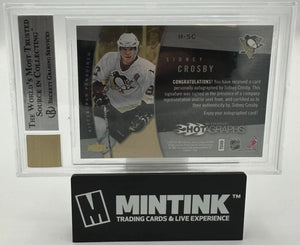 2006 UD Hot Prospects Hotagraphs Autograph Sidney Crosby BGS 9 Auto 10 