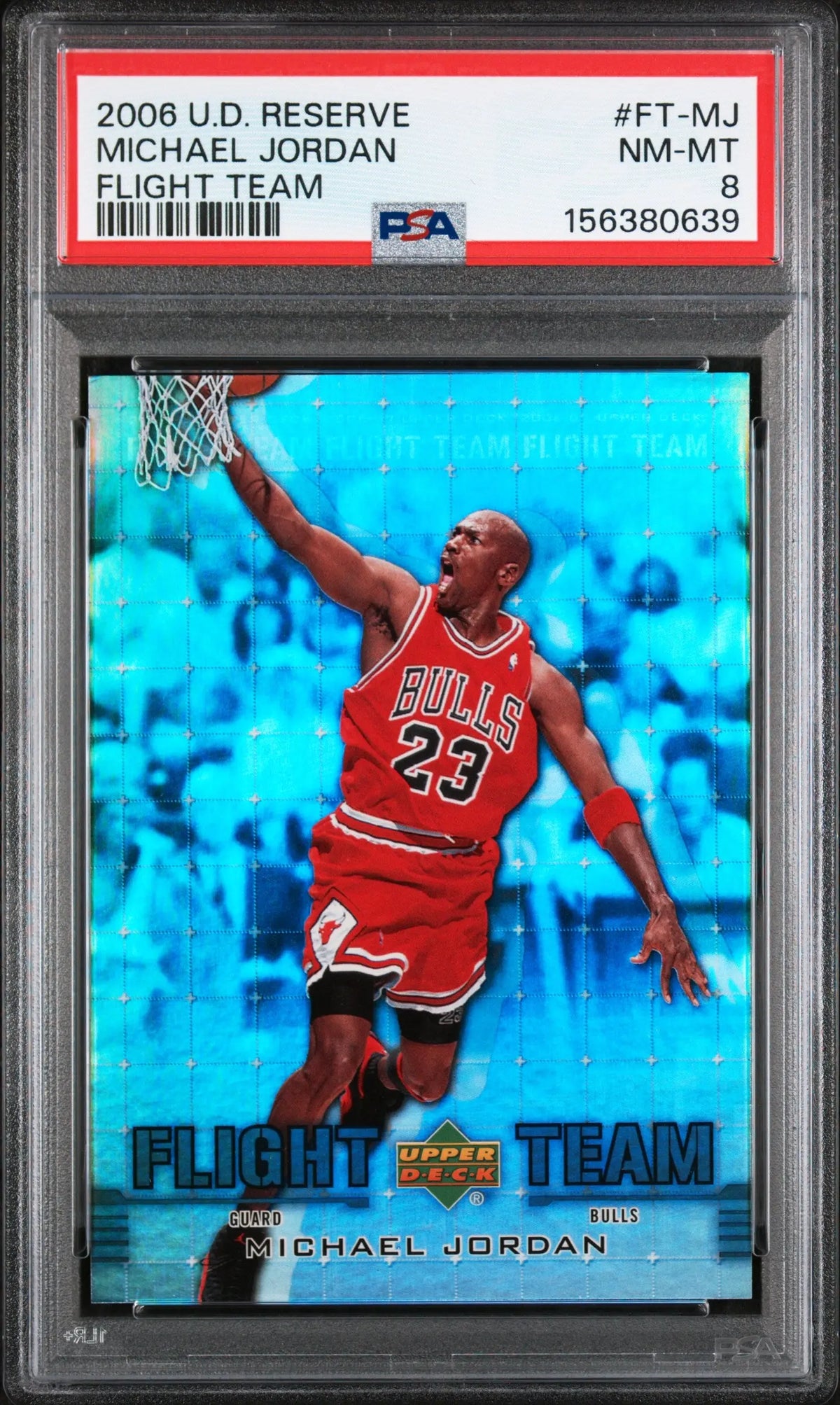 2006 Upper Deck Reserve Flight Team Michael Jordan PSA 8 