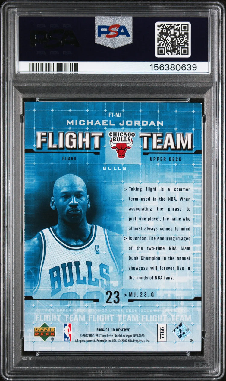2006 Upper Deck Reserve Flight Team Michael Jordan PSA 8 