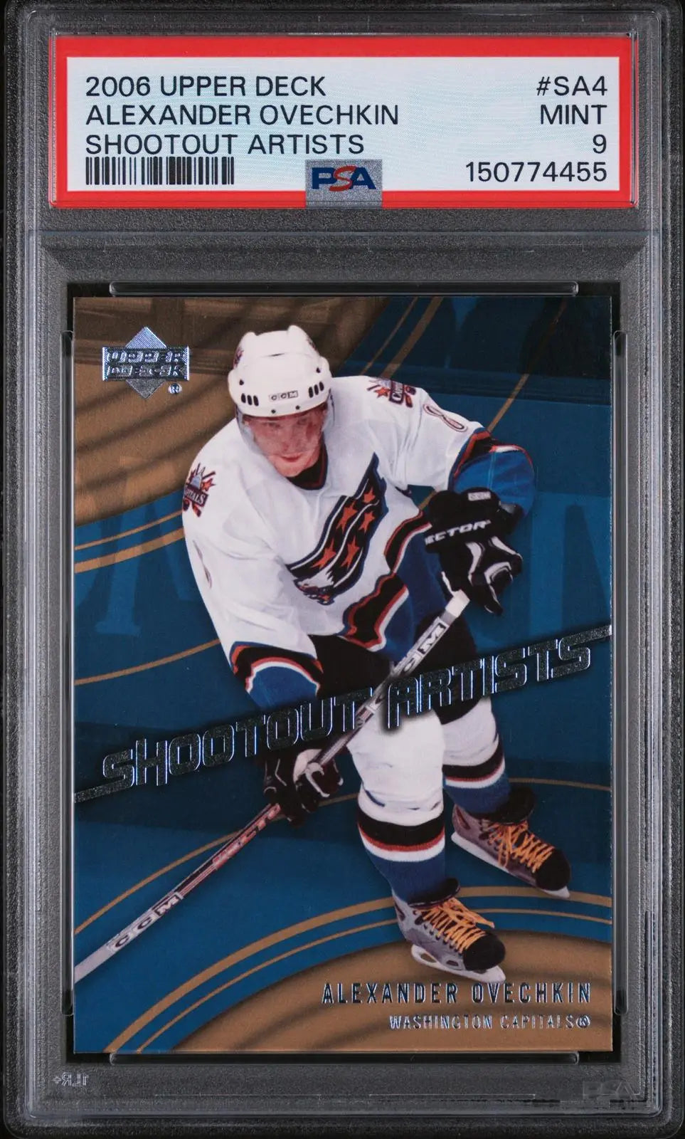 2006 Upper Deck Shootout Artists Alexander Ovechkin PSA 9 