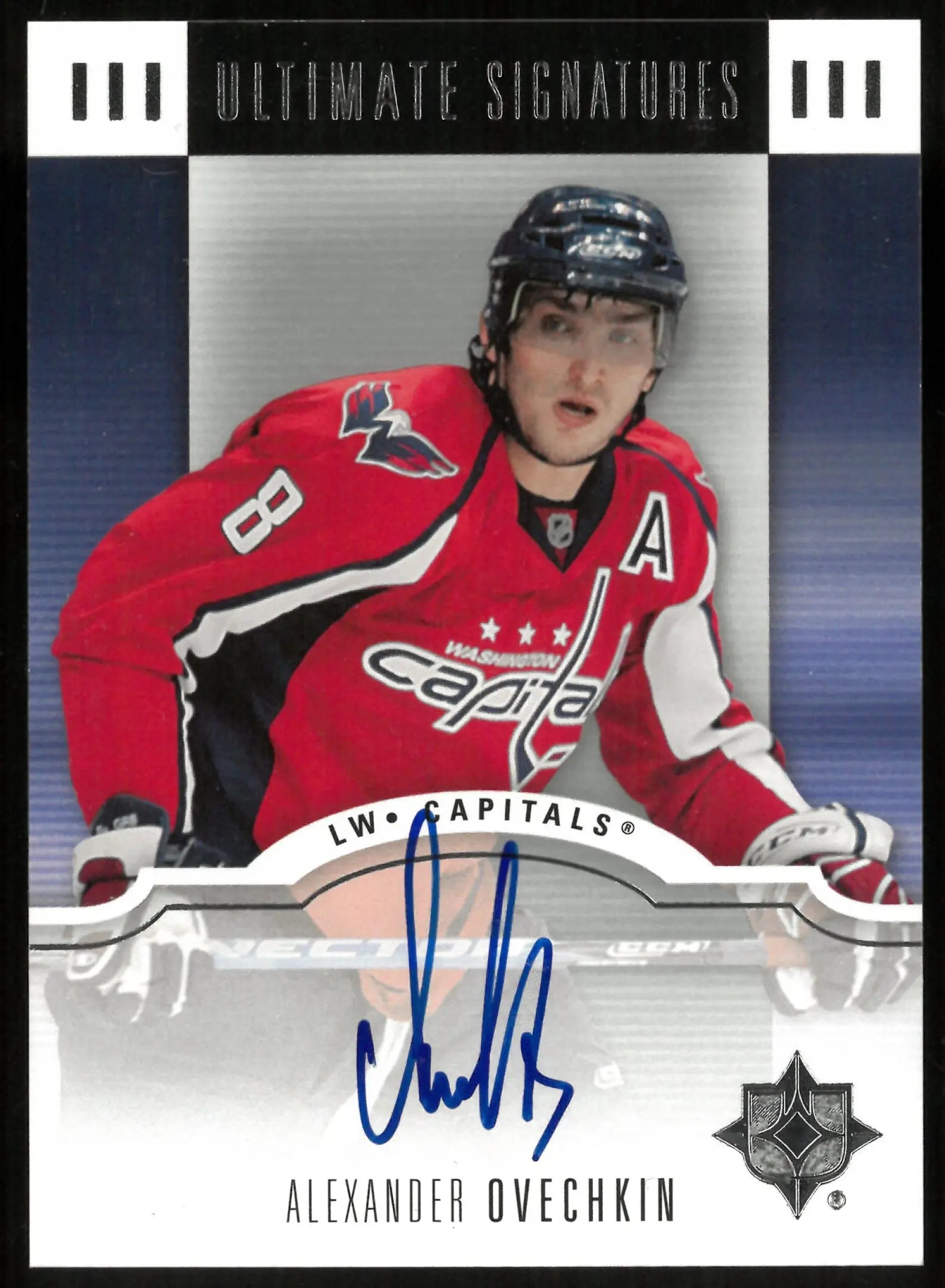 2007-08 UD Ultimate Col. Hockey Alexander Ovechkin Auto Autograph 