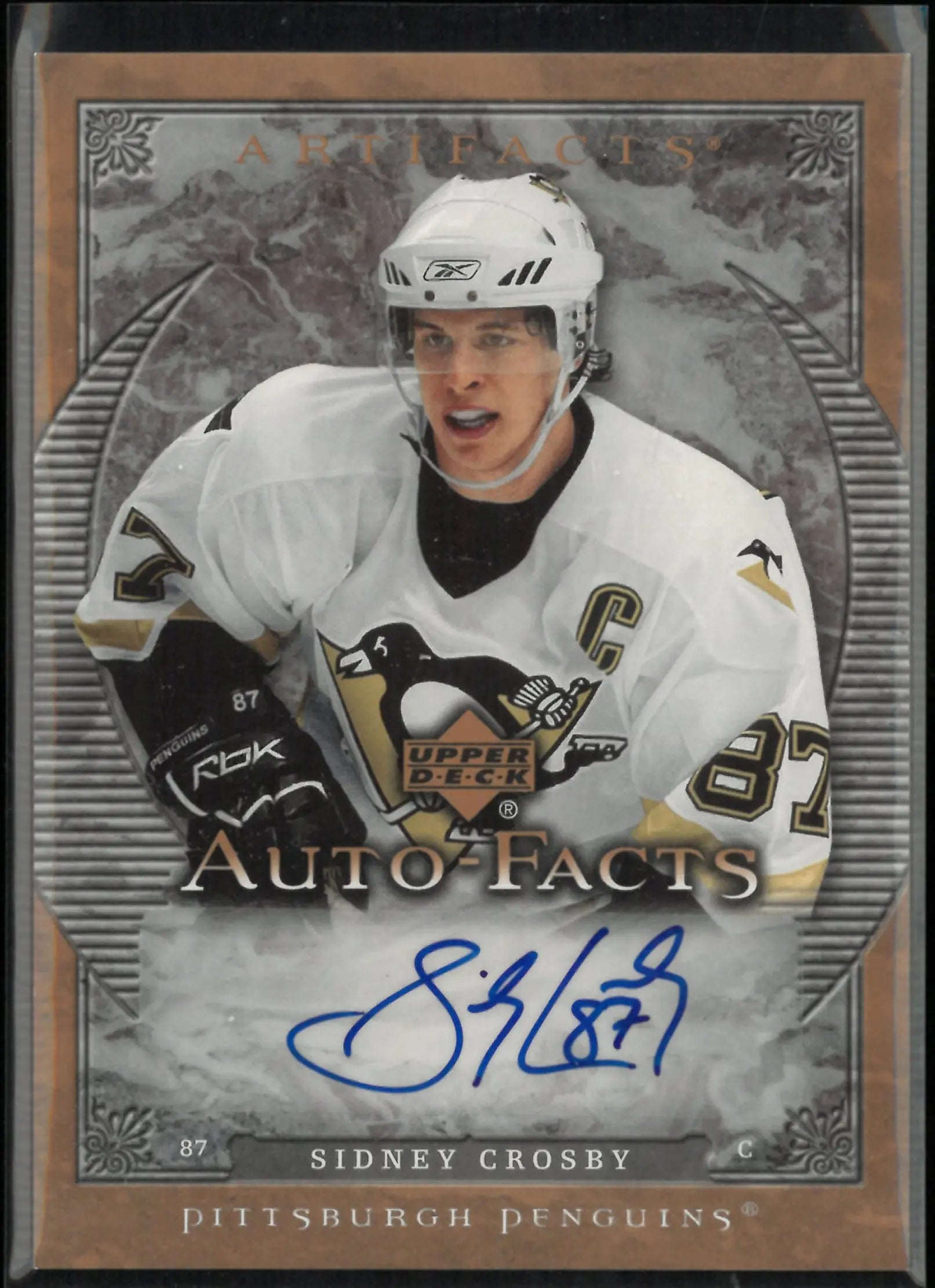 2007-08 Upper Deck Artifacts Auto-Facts Sidney Crosby Auto 