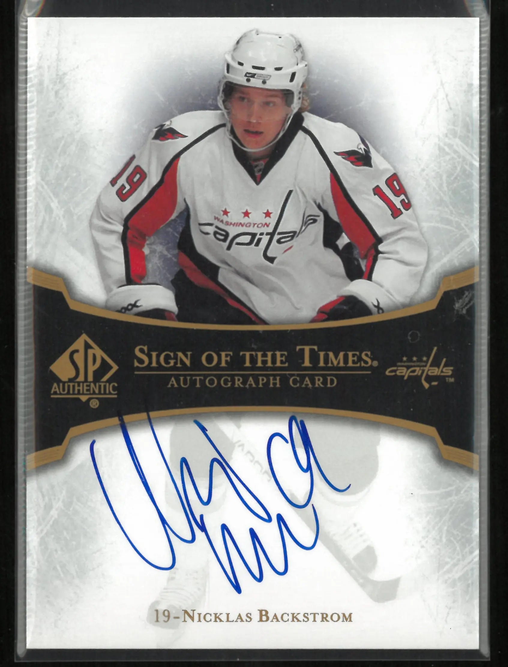 2007-08 Upper Deck SP Authentic Sign Of The Times Autograph Nicklas Backstrom 