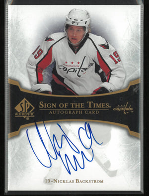 2007-08 Upper Deck SP Authentic Sign Of The Times Autograph Nicklas Backstrom 
