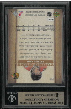 2007/08 Upper Deck Series 1 Young Guns Rookie Patrick Kane RC BGS 9.5 