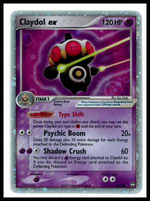 2007 Pokemon EX Power Keepers Claydol ex 93/108 DMG 