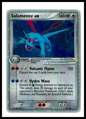 2007 Pokemon EX Power Keepers Salamence ex 96/108 MP 