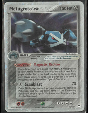 2007 Pokemon Power Keepers Metagross EX 95/108 HP 