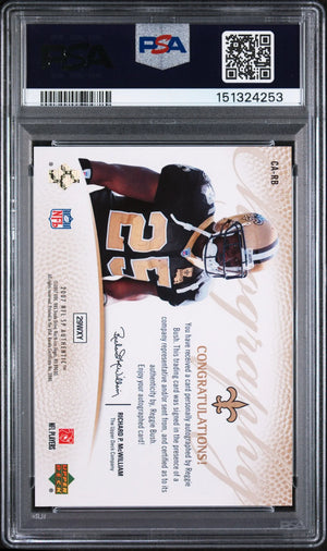 2007 SP Authentic Gold Chirography Auto Reggie Bush #CA-RB /25 PSA 8 