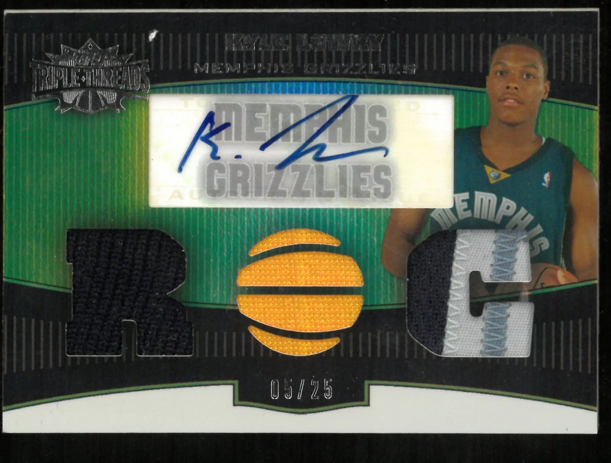 2007 Topps Kyle Lowry Rookie Triple Patch Auto /25 
