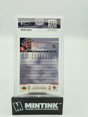2007 Upper Deck Basketball LeBron James #192 Championship Court PSA 10 