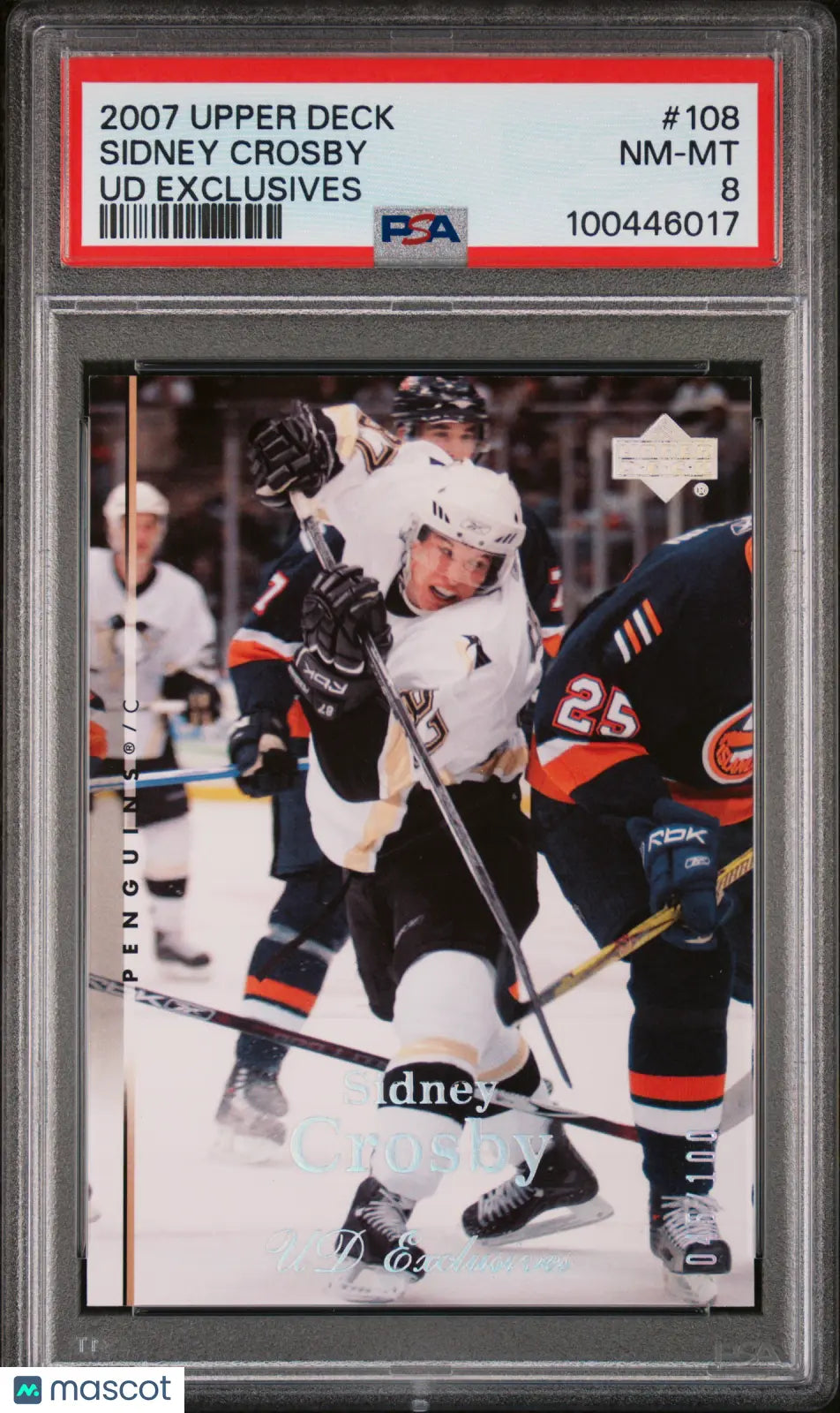 2007 Upper Deck Sidney Crosby UD Exclusives PSA 8 /100 