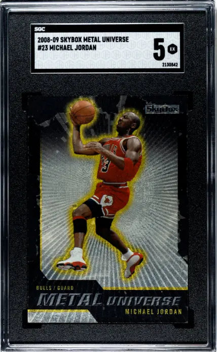2008-09 NBA SkyBox Metal Universe Michael Jordan SGC 5 