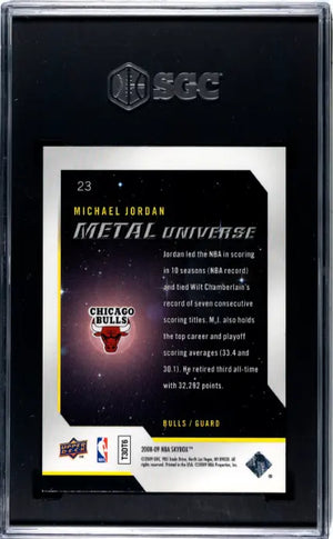 2008-09 NBA SkyBox Metal Universe Michael Jordan SGC 5 