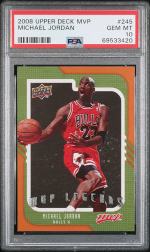 2008-09 Upper Deck MVP Legends Michael Jordan PSA 10 