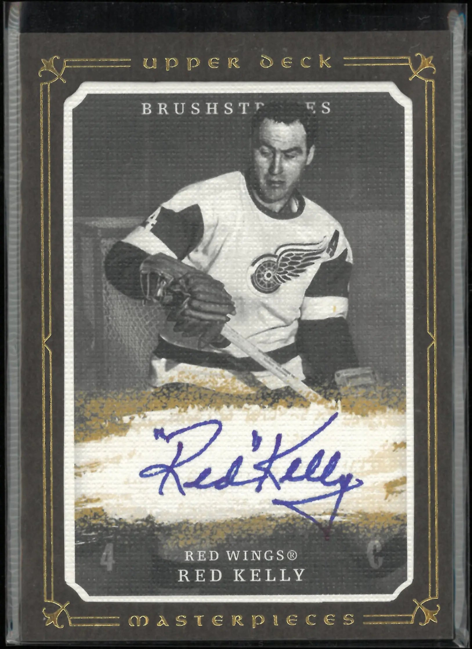 2008-09 Upper Deck Masterpieces Frame Autograph Red Kelly Auto 
