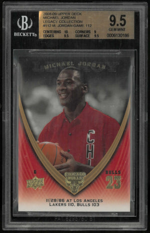 2008-09 Upper Deck Michael Jordan Legacy Collection Michael Jordan BGS 9.5 
