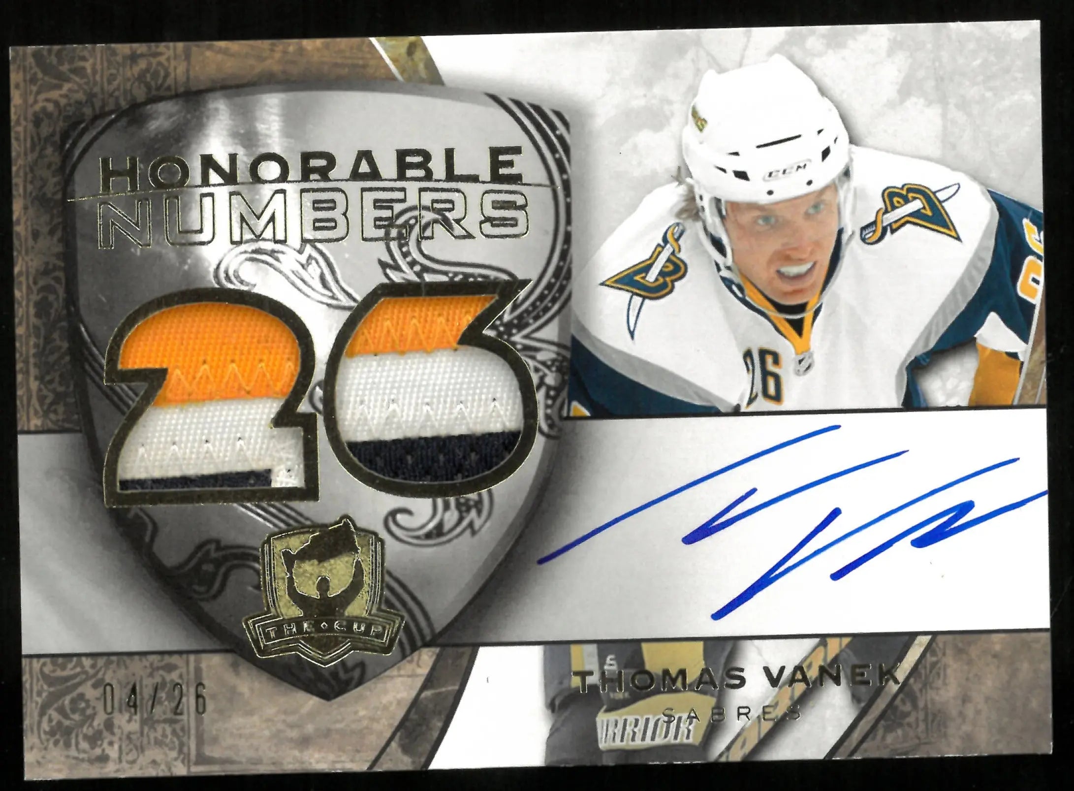 2008-09 Upper Deck The Cup Patch Auto Thomas Vanek /26 
