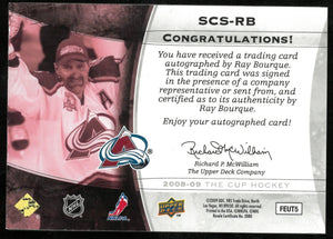 2008-09 Upper Deck The Cup Stanley Cup Signatures Auto Ray Bourque /50 