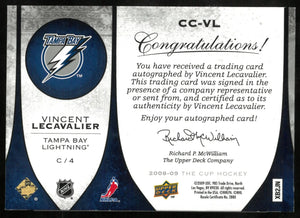 2008-09 Upper Deck The Cup Vincent Lecavalier Patch Auto /50 