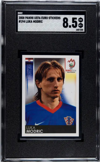 2008 Panini UEFA Euro Stickers  Luka Modric SGC 8.5 