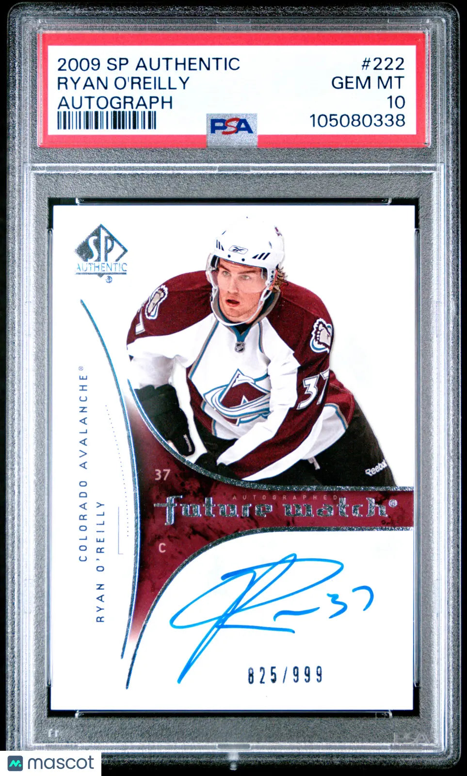 2009-10 UD SP Authentic Ryan O'reilly Future Watch RC Autograph Auto PSA 10 /999 