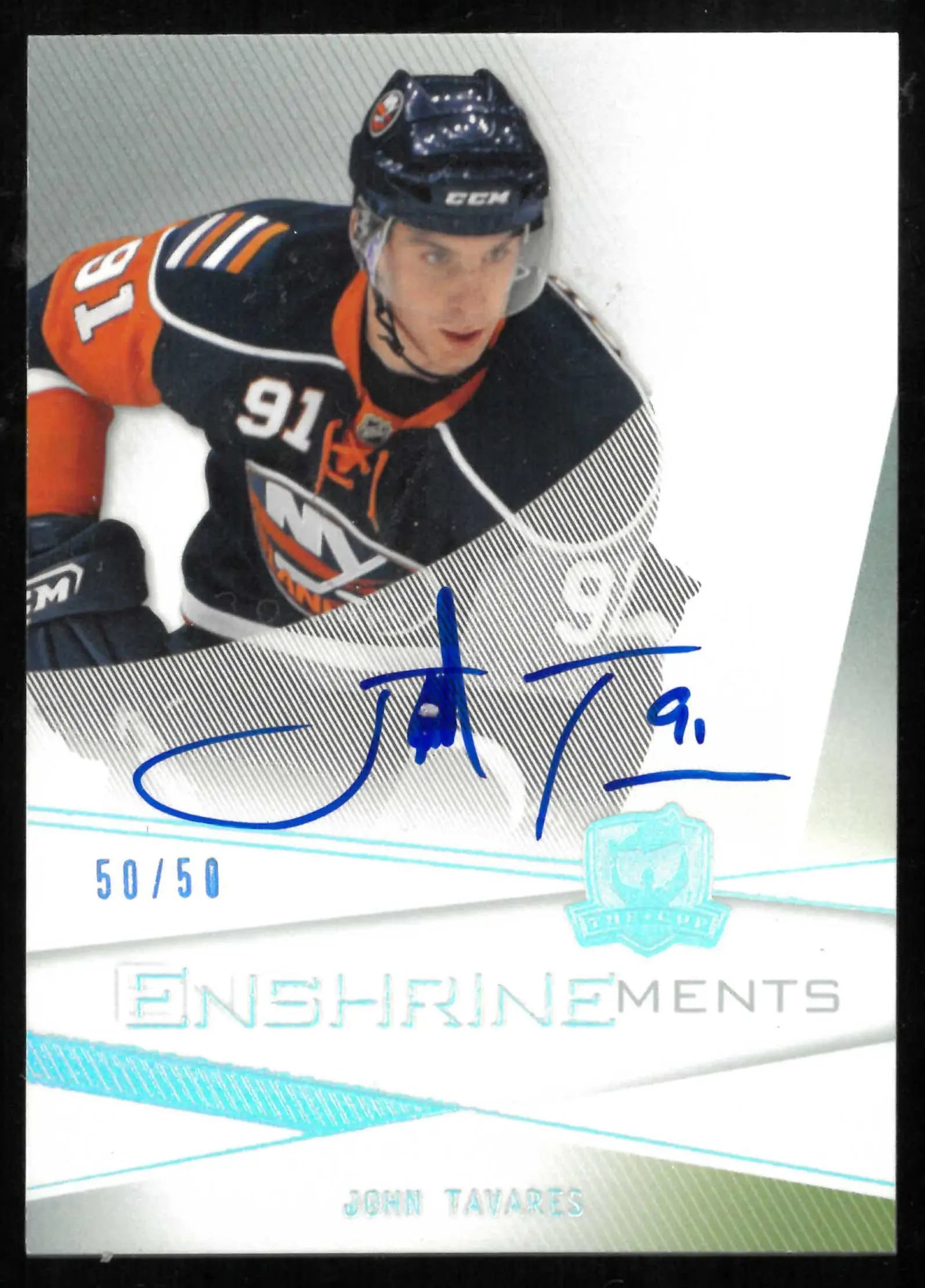 2009-10 UD The Cup Enshrinements Autograph Rookie John Tavares Auto RC 50/50 