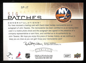 2009-10 UD The Cup Signature Patches Autograph Rookie John Tavares Auto RC /75 