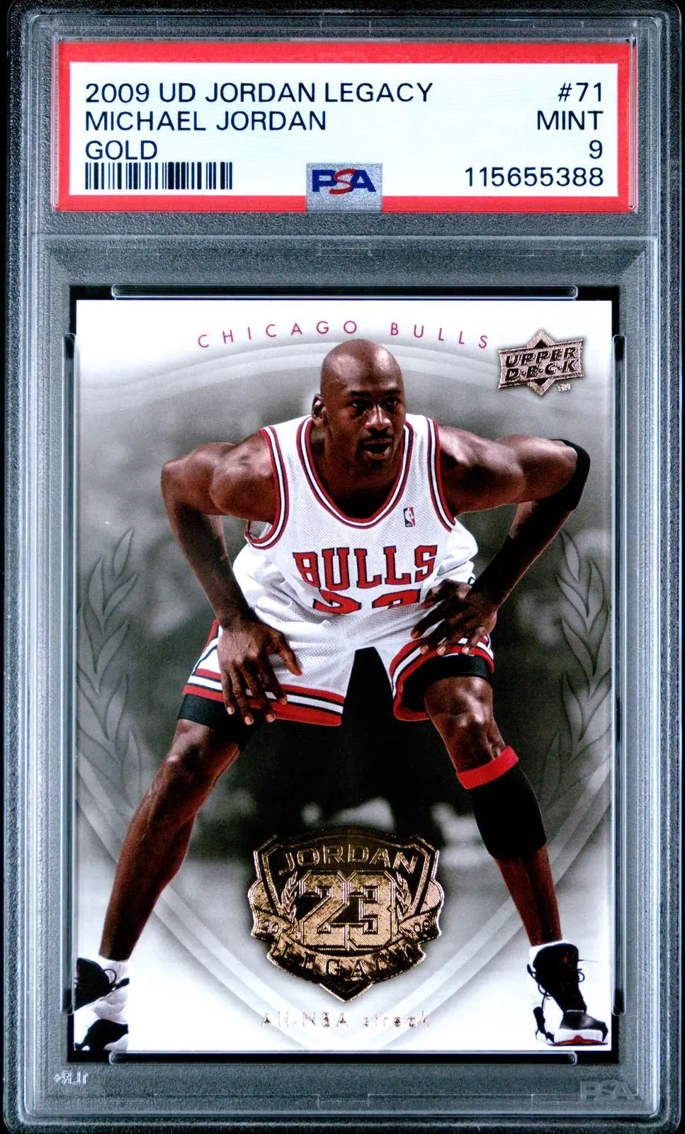 2009-10 Upper Deck Jordan Legacy Basketball Michael Jordan Gold PSA 9 