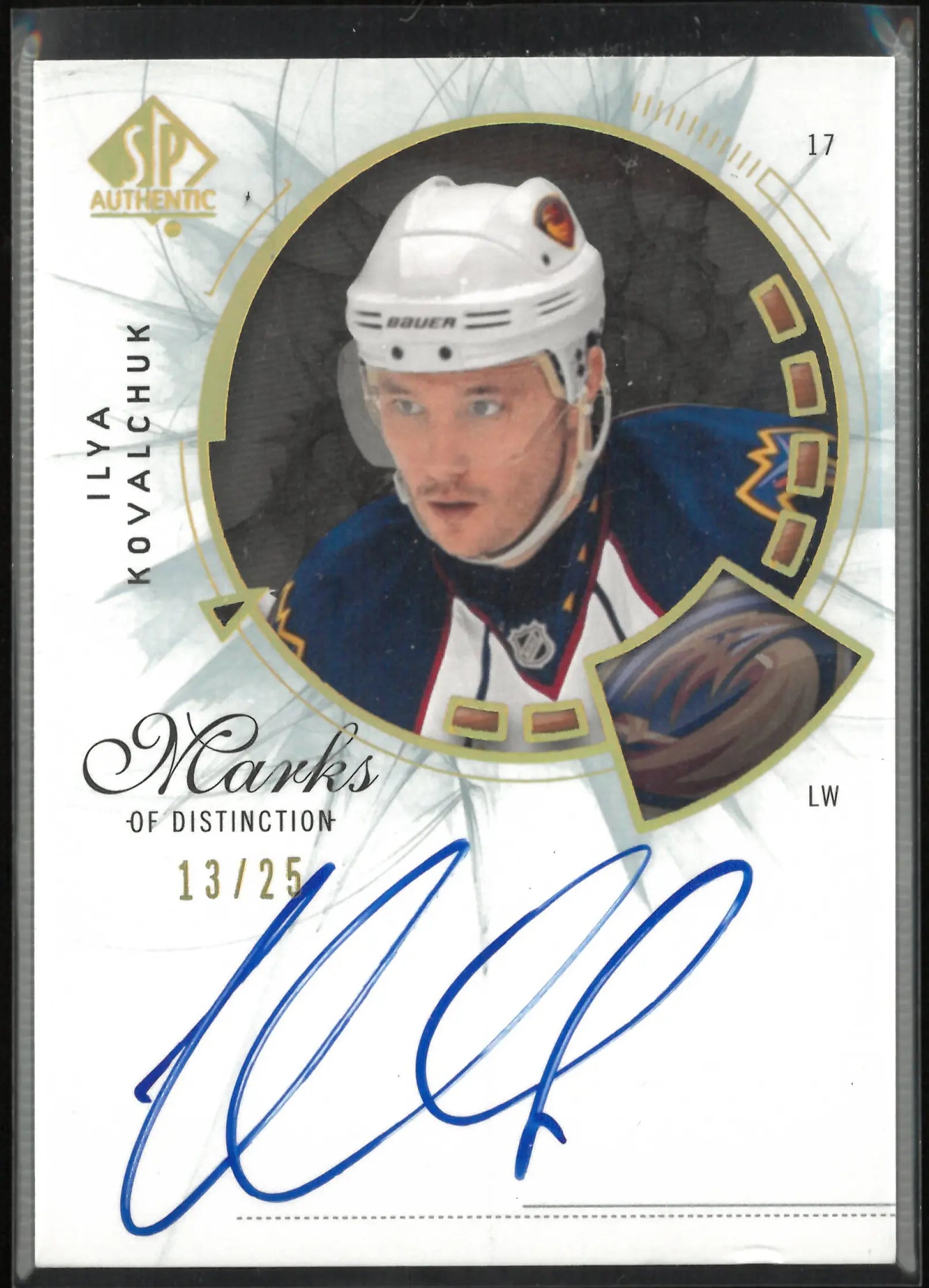 2009-10 Upper Deck SP Authentic Marks of Distinction Autograph Ilya Kovalchuk/25 