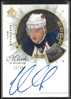 2009-10 Upper Deck SP Authentic Marks of Distinction Autograph Ilya Kovalchuk/25 