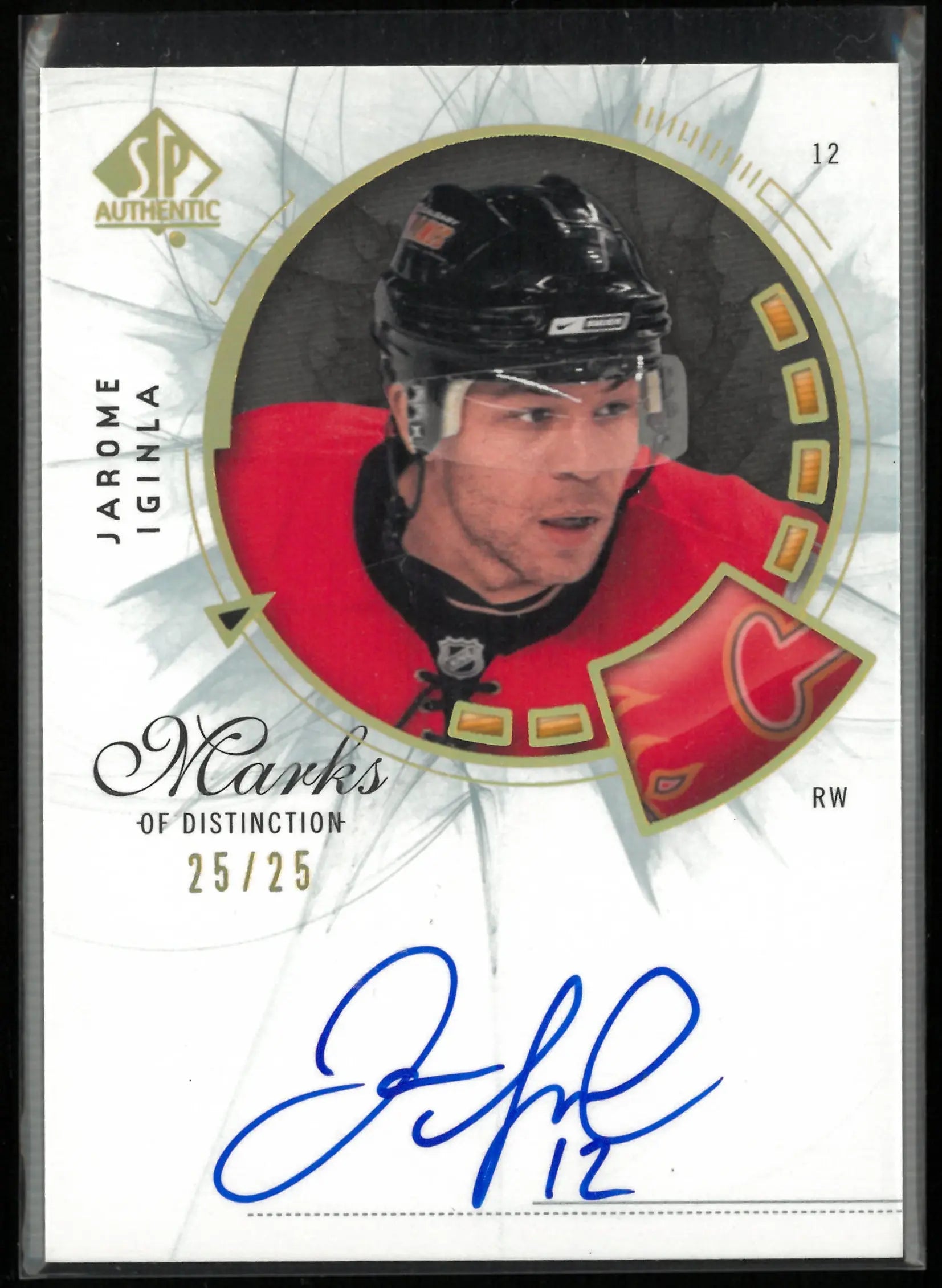 2009-10 Upper Deck SP Authentic Marks of Distinction Jarome Iginla Auto /25 