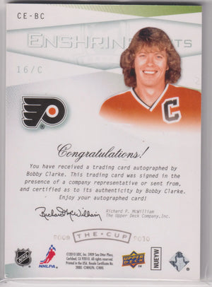 2009-10 Upper Deck The Cup Enshrinements Autograph Bobby Clarke Auto /50 
