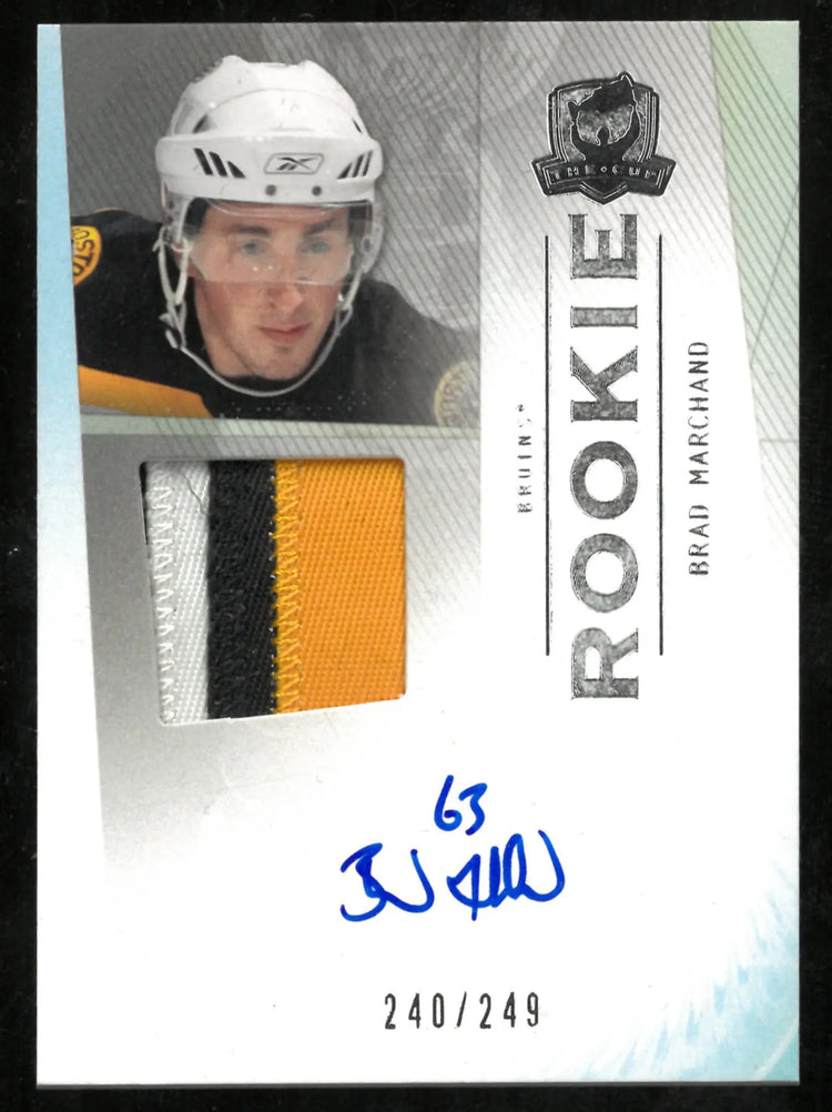 2009-10 Upper Deck The Cup Rookie Patch Auto Brad Marchand /249 