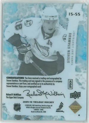 2009-10 Upper Deck Trilogy Ice Scripts Autograph Steven Stamkos Auto 