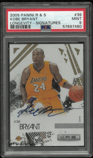2009 Panini Rookies & Stars Kobe Bryant Longevity Signatures Auto PSA 9 