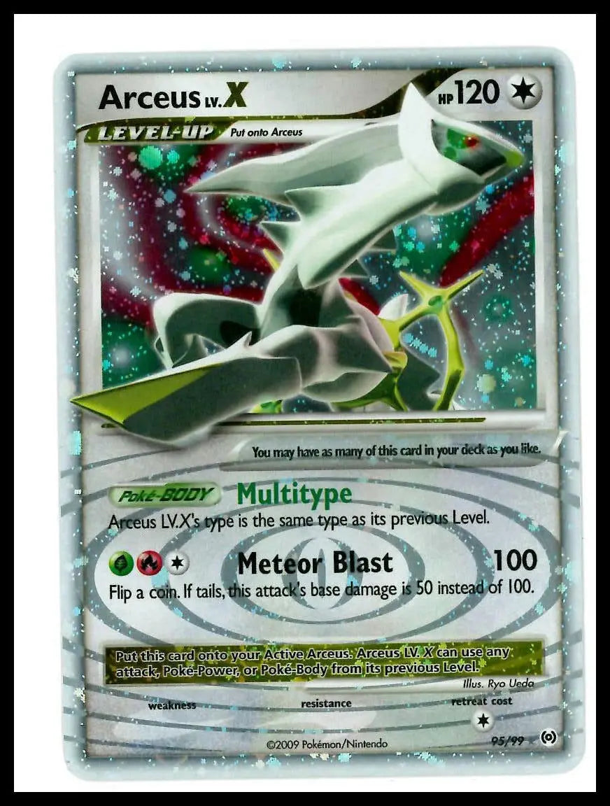2009 Pokemon Arceus Arceus Lv.X 95/99 LP 