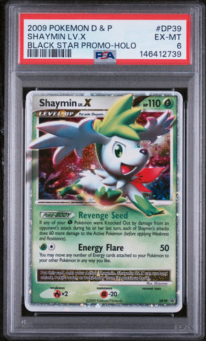 2009 Pokemon Diamond & Pearl Black Star Promo Shaymin LV. X Black Star Promo-Holo PSA 6 #DP39 