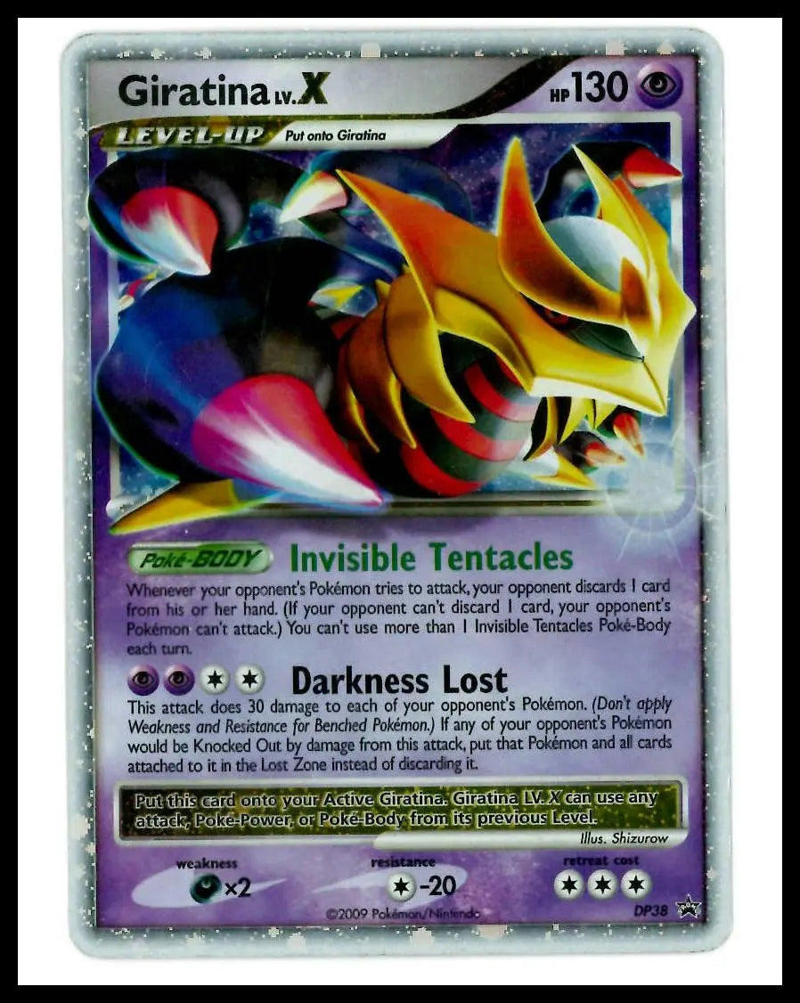 2009 Pokemon Diamond and Pearl Promos Giratina LV.X DP38 MP 