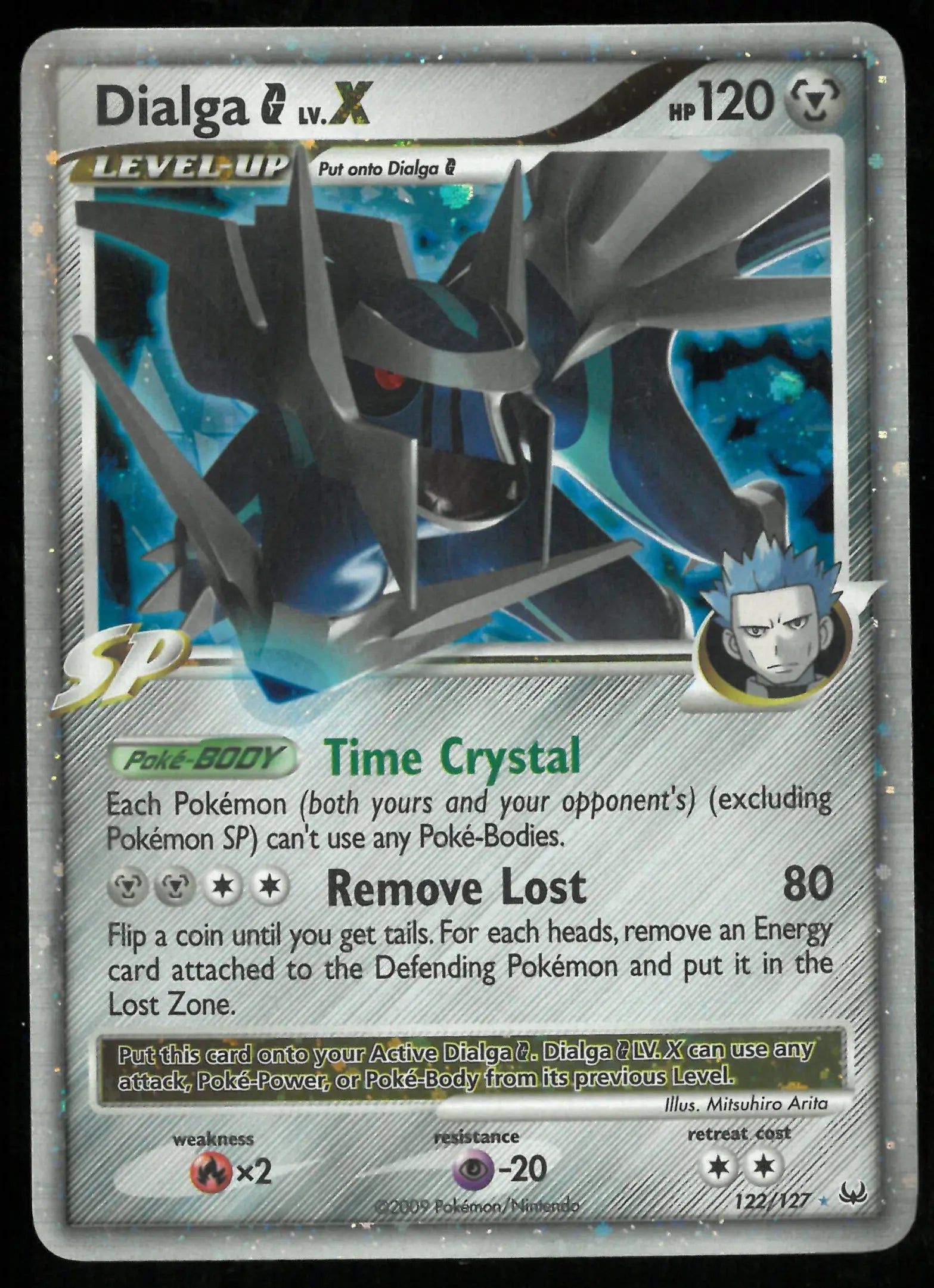 2009 Pokemon Platinum Ultra Rare Dialga G Lv.X 122 