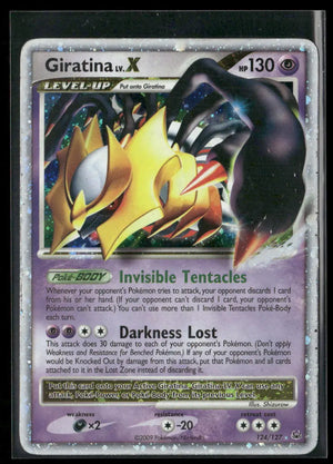 2009 Pokemon Platinum Ultra Rare Giratina Lv.X 124/127 