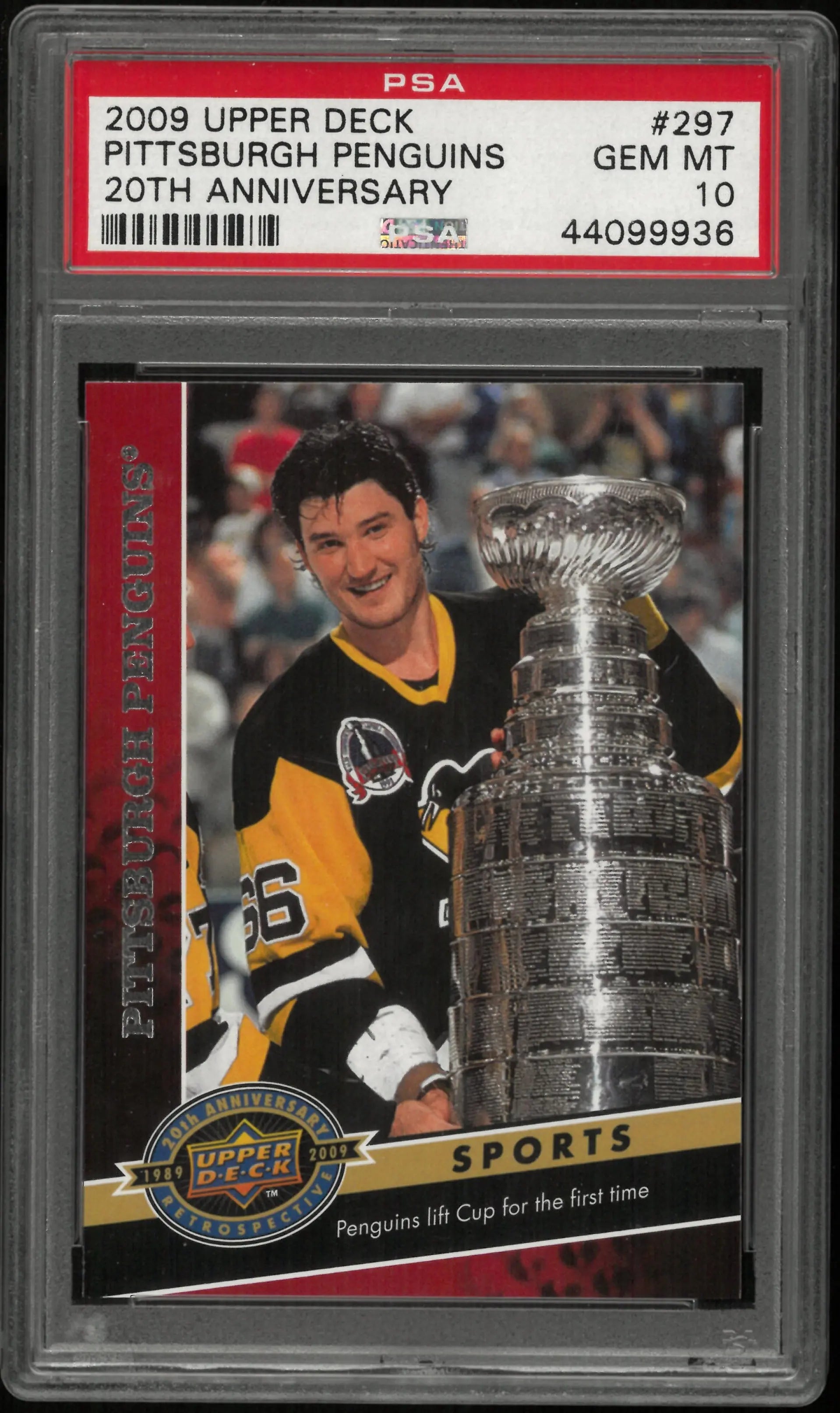 2009 Upper Deck 20th Anniversary Hockey Pittsburgh Penguins #297 PSA 10 