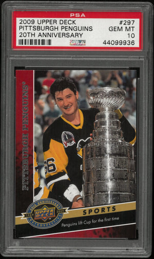 2009 Upper Deck 20th Anniversary Hockey Pittsburgh Penguins #297 PSA 10 
