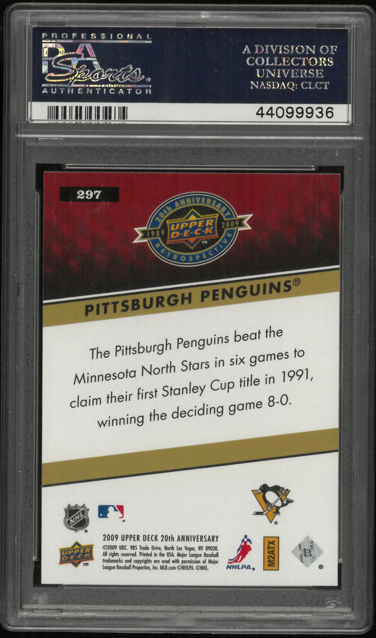 2009 Upper Deck 20th Anniversary Hockey Pittsburgh Penguins #297 PSA 10 