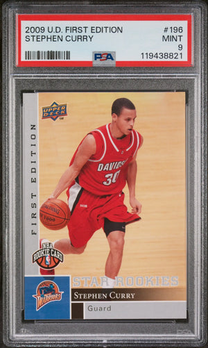 2009 Upper Deck Basketball First Edition Stephen Curry RC Rookie PSA 9 