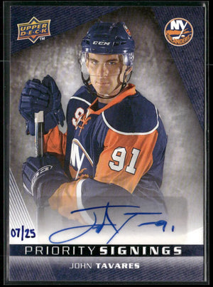 2009 Upper Deck Canadian Fall Expo Rookie Priority Signings John Tavares /25 