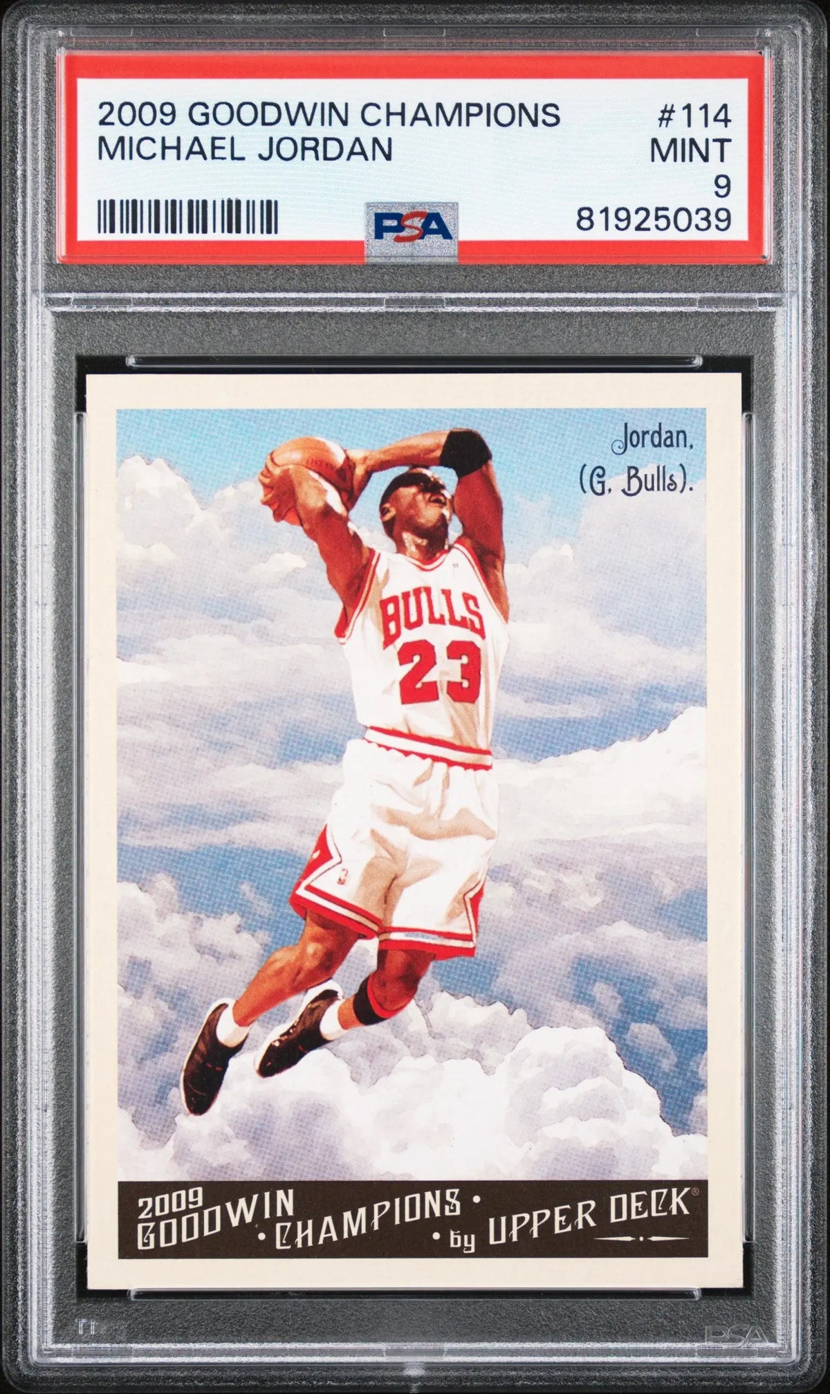 2009 Upper Deck Goodwin Champions Michael Jordan PSA 9 